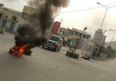 عصيان مدني شامل بمدينتي سيئون والقطن بوادي حضرموت