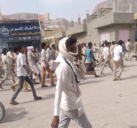 مظاهرات غضب في مدن وادي حضرموت