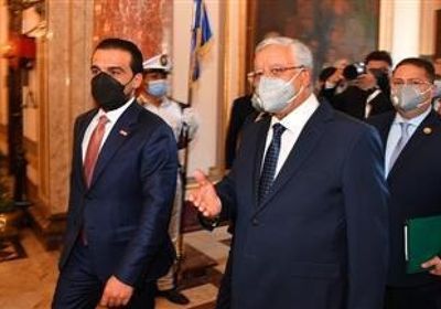 رئيس النواب المصري يستقبل نظيره العراقي