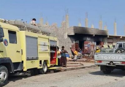 إخماد حريق في ورشة بحديبو