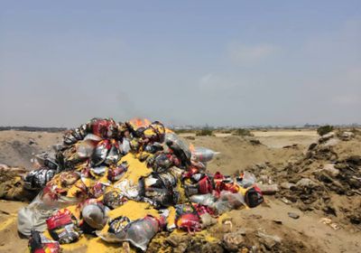 رفض شحنة أرز فاسد بميناء عدن