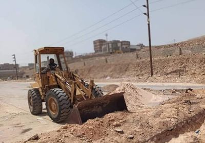 تواصل أعمال مشروع شبكة مياه بويش بالمكلا