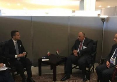 وزيرا خارجية مصر وإيطاليا يبحثان القضايا المشتركة