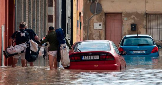 فيضانات شديدة تغمر إسبانيا