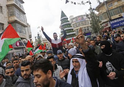 تظاهرة في رام الله للتنديد باستشهاد 5 فلسطينيين على يد الاحتلال