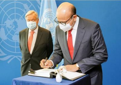  الزياني وغوتيرش يبحثان علاقات التعاون بين البحرين والأمم المتحدة