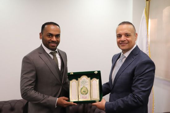  أمين عام البرلمان العربي يستقبل نظيره بالبرلمان العربي للطفل