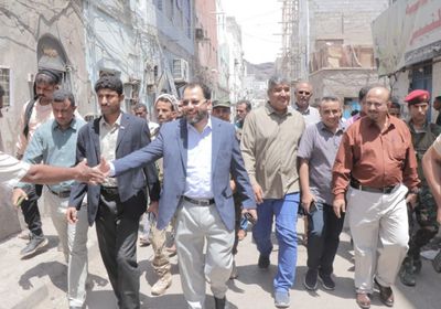 وفد "الانتقالي" يطمئن على مواطني كريتر