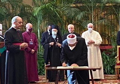 شيخ الأزهر يوقع على نداء قادة الأديان بشأن التغير المناخي