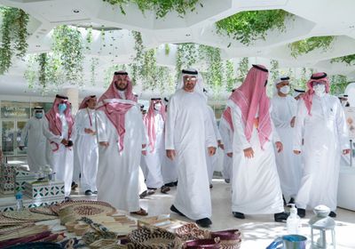 محمد بن زايد يزور جناح السعودية بإكسبو 2020