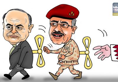 الشرعية الإخوانية أداة قطرية (كاريكاتير)