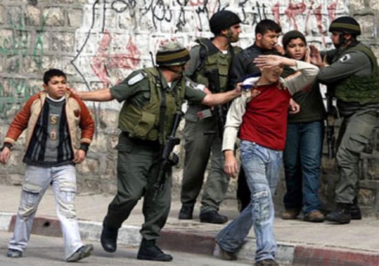  إسرائيل تعتقل 3 أطفال وشابا من فلسطين