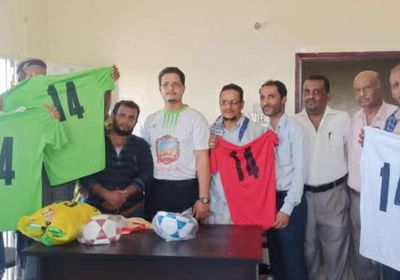 "انتقالي لحج" يدعم أندية بمعدات رياضية