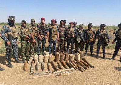  الشرطة العراقية تعثر على كميات كبيرة من المتفجرات