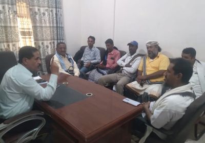 "انتقالي أبين" يطلع على حصر أضرار السيول في باتيس