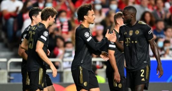 بايرن ميونخ يكتسح بنفيكا البرتغالي برباعية نظيفة