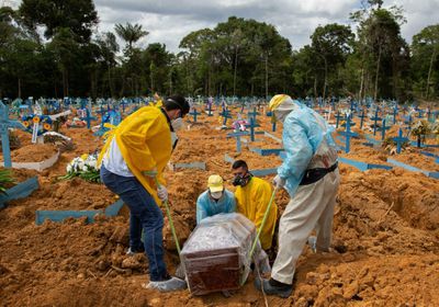 البرازيل: 187 وفاة و6204 إصابات جديدة بكورونا