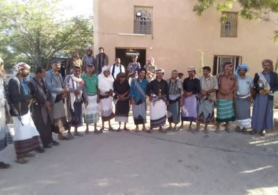 اعتصام نصاب يندد بتحركات الشرعية المعادية للتحالف