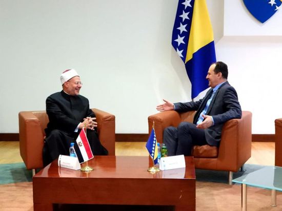  مفتي مصر يلتقي برئيس المجلس التشريعي للمشيخة الإسلامية بالبوسنة والهرسك 