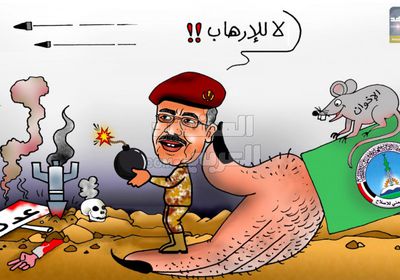 إرهاب الأحمر يخشى عدن المستقرة (كاريكاتير)