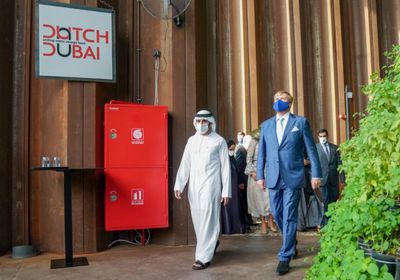 ولي عهد دبي يلتقي ملك هولندا بـ"إكسبو 2020"