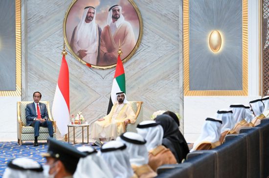 محمد بن راشد يكشف حجم التبادل التجاري الإماراتي الإندونيسي