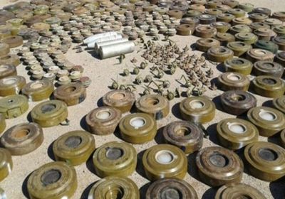 "مسام": انتزاع 1443 لغمًا وذخيرة حية في أسبوع