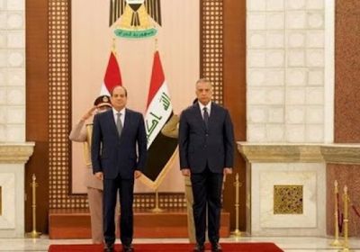 السيسي يجري اتصالا هاتفيا بالكاظمي بعد محاولة اغتياله