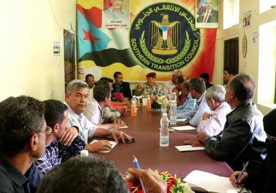 تنظيمية الانتقالي تختتم زيارتها للقيادة المحلية بالضالع