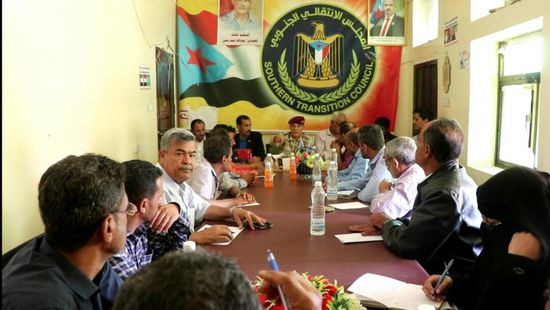 تنظيمية الانتقالي تختتم زيارتها للقيادة المحلية بالضالع