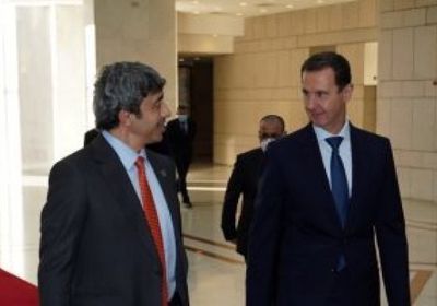 تفاصيل لقاء بشار الأسد ووزير الخارجية الإماراتي