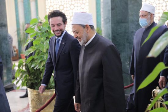 شيخ الأزهر وولي العهد الأردني يبحثان أوجه التعاون لتأهيل قيادات شبابية عربية (صور)
