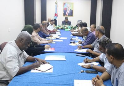 "انتقالي عدن" يطلع على مستوى إنجاز هيئته التنفيذية للتكليفات