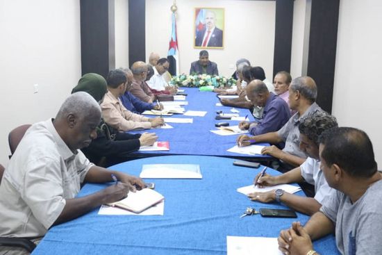 "انتقالي عدن" يطلع على مستوى إنجاز هيئته التنفيذية للتكليفات