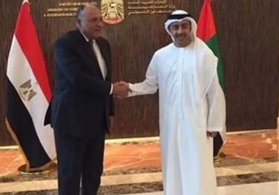 ملف اليمن يتصدر مباحثات وزيرا خارجية الإمارات ومصر