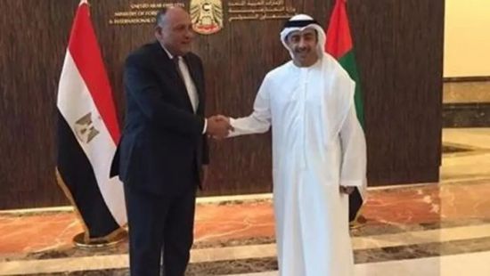 ملف اليمن يتصدر مباحثات وزيرا خارجية الإمارات ومصر