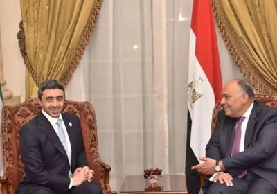  وزيرا خارجيتا مصر والإمارات يبحثان تطورات الأوضاع بالمنطقة