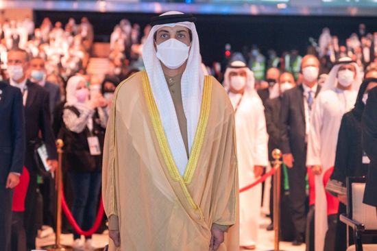 منصور بن زايد يشهد افتتاح معرض أديبك بأبوظبي