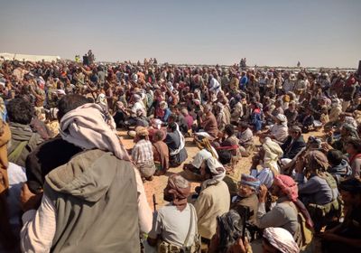 بالصور.. توافد الحشود إلى الوطأة تلبية لدعوة بن الوزير