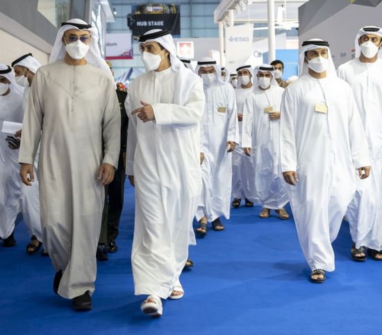 بن زايد يزور معرض دبي للطيران