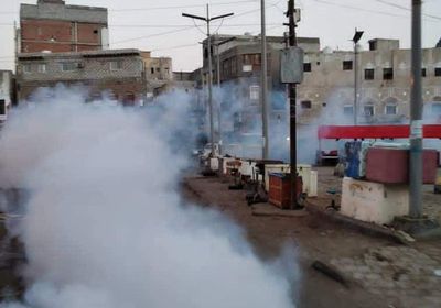 رش ضبابي في صيرة لمكافحة الحشرات