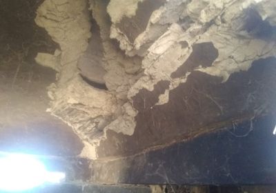 نجاة أسرة نازحة من انهيار منزل طيني بخنفر