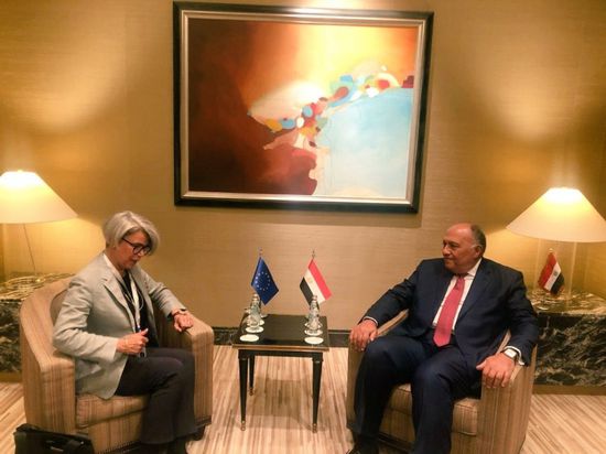 وزير الخارجية المصري يلتقي مبعوثة الاتحاد الأوروبي للقرن الأفريقي