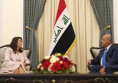 الرئيس العراقي يبحث مع وزيرة الخارجية السويدية العلاقات الثنائية بين البلدين