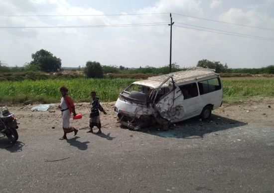 وفاة و17 جريحا بحادث مروري في أبين