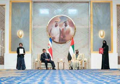 بن راشد ورئيس كوستاريكا يوقعان اتفاقيات ثنائية