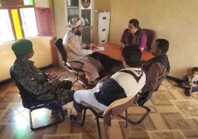 "انتقالي لحج" يطلع على جاهزية أفراد حزام المسيمير