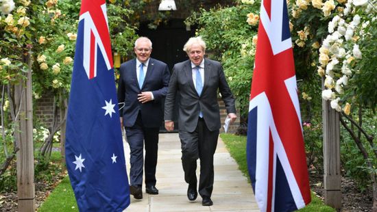 بريطانيا وأستراليا توقعان اتفاقية للتبادل التجاري الحر