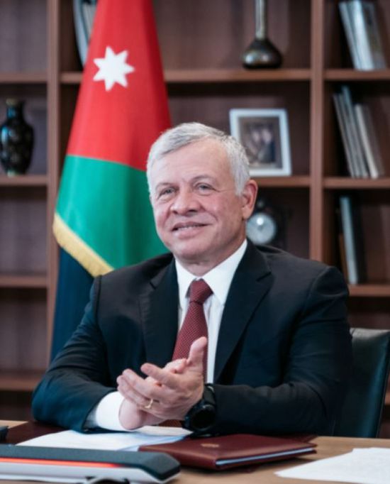  العاهل الأردني يشارك في فعالية تسليم جائزة مصباح السلام لـ جوتيريش