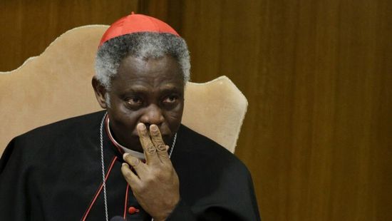 استقالة أول كاردينال إفريقي مرشح لمنصب بابا الفاتيكان